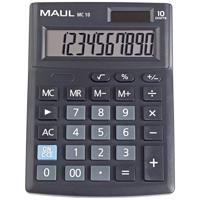 Maul MC 10 Bureaurekenmachine Zwart Aantal displayposities: 10 werkt op batterijen, werkt op zonne-energie (b x h x d) 137 x 31 x 103 mm