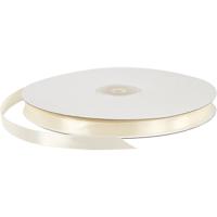 Creativ Company Satijnlint, b: 10 mm, off-white, 100 m/ 1 rol