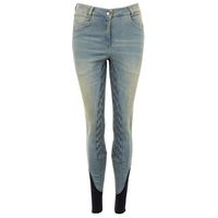 Anky Light Denim FG rijbroek jeans maat:36 - thumbnail