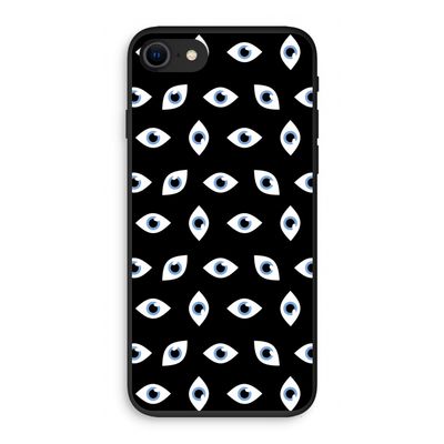 Eyes pattern: iPhone SE 2020 Biologisch afbreekbaar hoesje