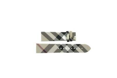 Horlogeband Burberry BU9357 Leder Multicolor 22mm