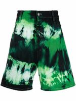 AMI Paris short Alex à motif tie dye - Vert