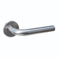Intersteel Deurkruk Q 02 op rozet verdekt ø52x6mm RVS