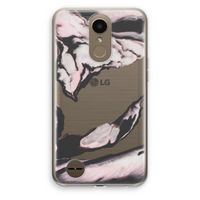 Roze stroom: LG K10 (2017) Transparant Hoesje