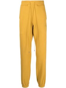 RHUDE pantalon de jogging à logo brodé - Jaune