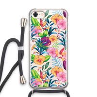 Tropisch 2: iPhone 7 Transparant Hoesje met koord