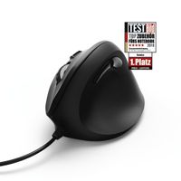 Hama Ergonomische muis USB Optisch Zwart 6 Toetsen 1000 dpi, 1400 dpi, 1800 dpi Ergonomisch - thumbnail