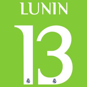 Lunin 13 (Officiële Real Madrid Bedrukking 2023-2024)