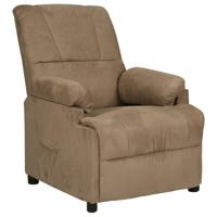 Fauteuil verstelbaar microvezelstof taupe
