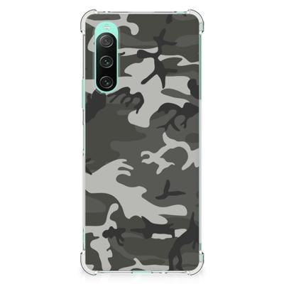 Sony Xperia 10 V Doorzichtige Silicone Hoesje Army Light Sony Xperia 10 V Doorzichtige Silicone Hoesje Army Light