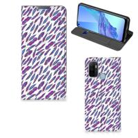OPPO A53 | A53s | Hoesje met Magneet | Feathers Color