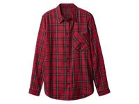 esmara Flanellen dames blouse (Rood, L (44/46))