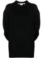 Comme Des Garçons pull en laine à manches courtes - Noir