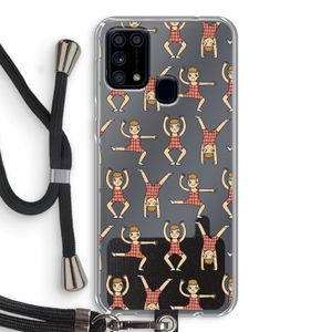 Gymboys: Samsung Galaxy M31 Transparant Hoesje met koord