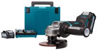 Makita accu haakse slijper 125mm xgt 40v max 4.0ah