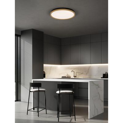 Lyora PlafonniereCantria zwart met goud Ø 50cm - 9695237