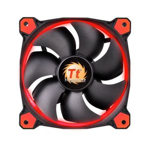 Thermaltake Riing 12 High Static Pressure LED Radiator Fan (set van 3) Rood, 120mm