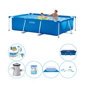 Intex Frame Pool Rechthoekig 260x160x65 cm - Zwembad Met Accessoires