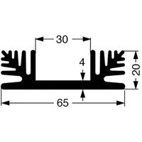 Fischer Elektronik 10020615 SK 48 75 SA Koellichaam 2.5 K/W (l x b x h) 75 x 65 x 20 mm - thumbnail