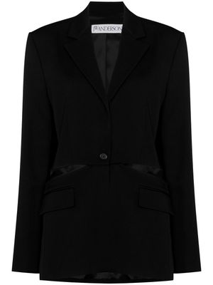 JW Anderson blazer oversize à détails de découpes - Noir