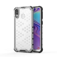 Schokbestendige honingraat PC + TPU Case voor Galaxy M20 (grijs)