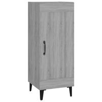 The Living Store Dressoir - Praktisch en trendy - Meubel - 34.5 x 34 x 90 cm - Grijs sonoma eiken - thumbnail