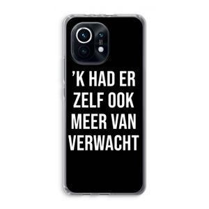 Meer verwacht - Zwart: Xiaomi Mi 11 Transparant Hoesje
