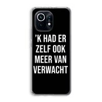 Meer verwacht - Zwart: Xiaomi Mi 11 Transparant Hoesje