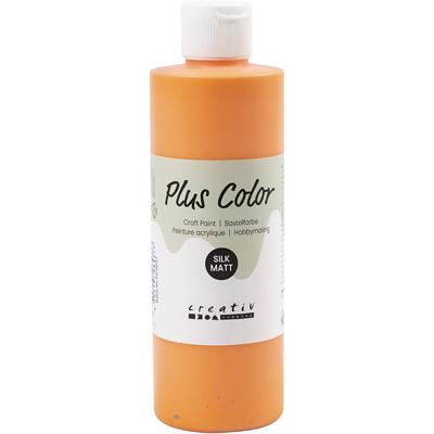 Plus Color acrylverf, pumpkin, 250 ml/ 1 fles