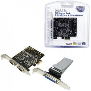 LogiLink PC0033 interfacekaart/-adapter Intern Parallel, Serie