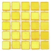 Glorex hobby mozaieken maken steentjes/tegels - 119x - geel - 0.5 x 0.5 x 0.2 cm - zelfklevend Glorex hobby mozaieken maken steentjes/tegels - 119x - geel - 0.5 x 0.5 x 0.2 cm - zelfklevend