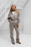 Unique The Label Molly Full Zip Trainingspak Dames Grijs - Maat XS - Kleur: Wit | Soccerfanshop