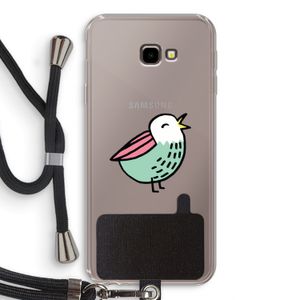 Birdy: Samsung Galaxy J4 Plus Transparant Hoesje met koord