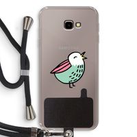 Birdy: Samsung Galaxy J4 Plus Transparant Hoesje met koord