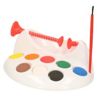 Paaseieren verfen set - eieren schilder set - houder - met verf en kwast - Pasen - verfmolen