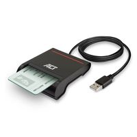 ACT AC6015 Smartcard eID Kaartlezer | Extern | USB 2.0 | Zwart - thumbnail