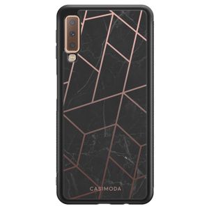 Samsung Galaxy A7 2018 hoesje - Marble grid