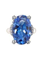 Anabela Chan bague Agua Mermaid en or blanc 18ct - Bleu - thumbnail