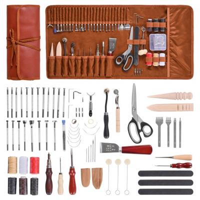 VEVOR Leerbewerkingsgereedschap 72 stuks Embossinggereedschap Ponsgereedschap Naaiwerk