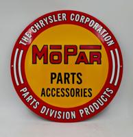 Mopar Chrysler Parts Emaille Bord - Ø41cm