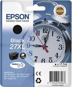 Epson Alarm clock 27XL DURABrite Ultra inktcartridge 1 stuk(s) Origineel Zwart