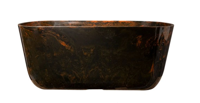 Planter Palermo marble brown D35x16 H15 - Ts