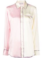 Pierre-Louis Mascia chemise de pyjama à design bicolore - Rose