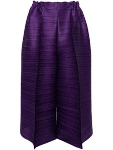 Pleats Please Issey Miyake pantalon court Thicker Bottoms 1 à plis - Violet