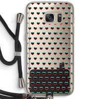 Hartjes: Samsung Galaxy S7 Transparant Hoesje met koord Hartjes: Samsung Galaxy S7 Transparant Hoesje met koord
