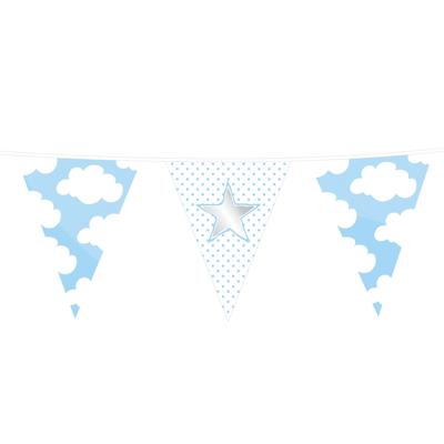 Haza Witbaard Vlaggenlijn baby jongen, 10mtr.
