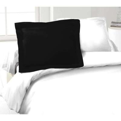 LOVELY HOME Set van 2 kussenslopen 100% katoen 50x70 cm - zwart