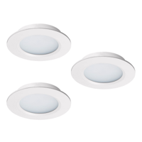 LED-inbouwspot set 3 stuks Modena wit 3W dimbaar