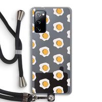 Bacon to my eggs #1: Samsung Galaxy S20 FE / S20 FE 5G Transparant Hoesje met koord