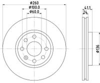 Remschijf 8DD355127731